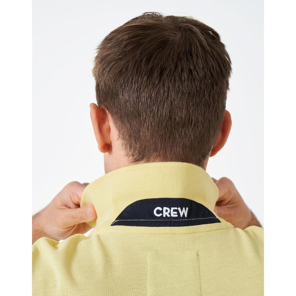 Crew Clothing Classic Pique Polo Shirt - Lemon - Beales department store