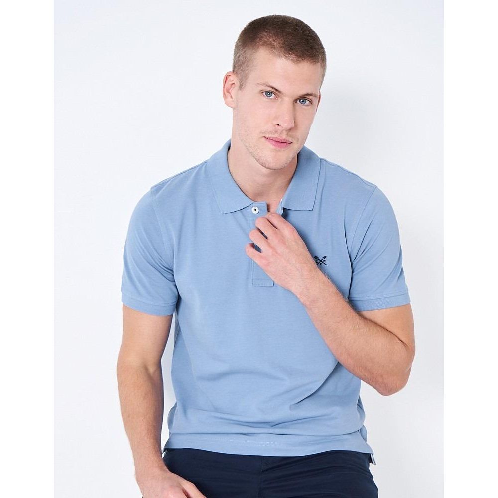 Crew Clothing Classic Pique Polo Shirt - Riviera - Beales department store