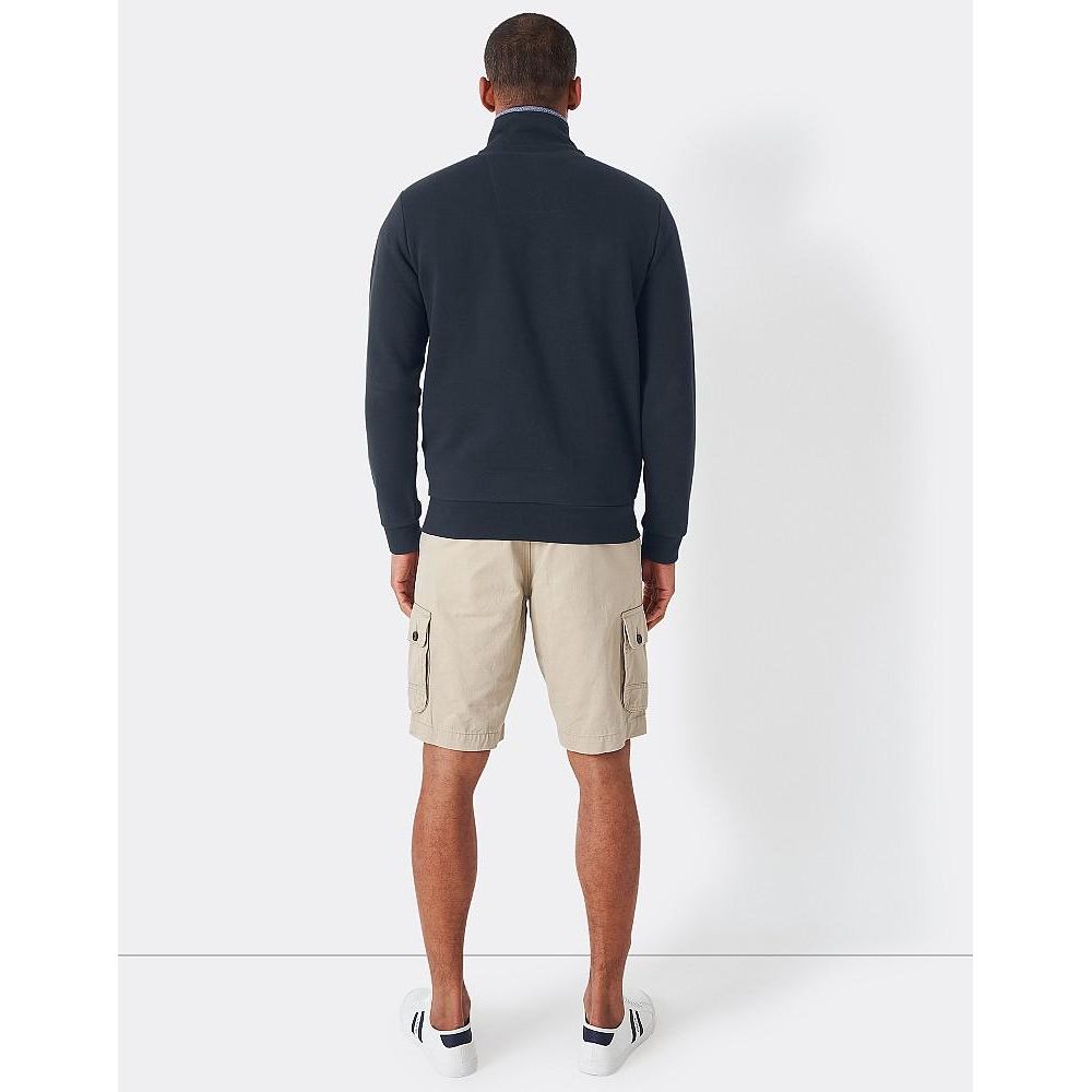 Crew Clothing Company Classic 1/2 Zip Sweat - Navy - Beales department store