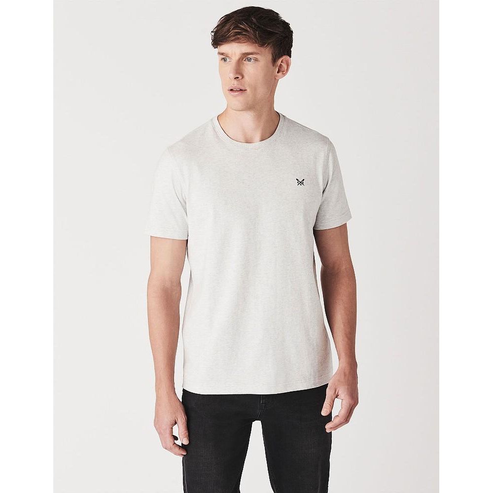 Crew Clothing Company Crew Classic Tee - Ice Grey Mar - Beales department store