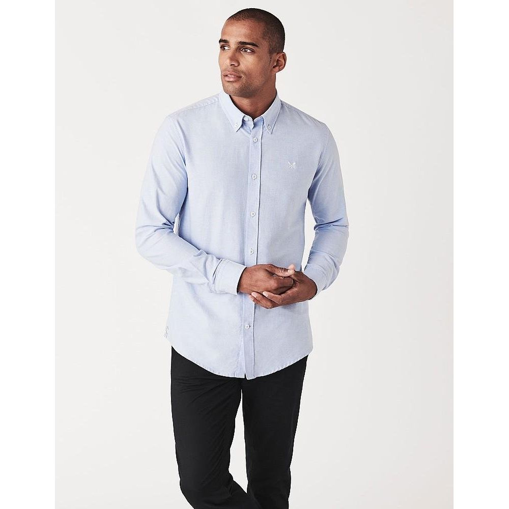 Crew Clothing Company Crew Slim Oxford Shirt - Sky - Beales department store