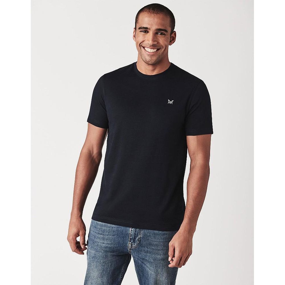 Crew Clothing Crew Classic Tee - Navy - Beales department store