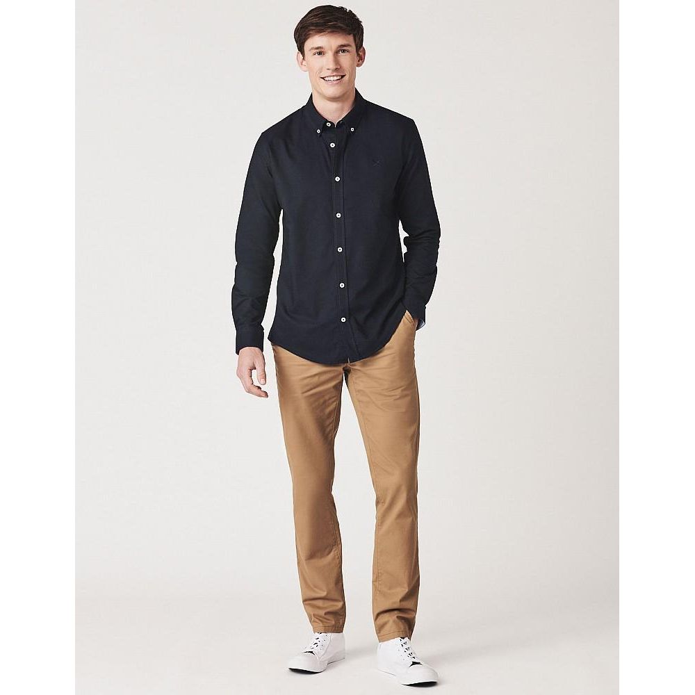 Crew Clothing Crew Slim Oxford Shirt - Navy - Beales department store