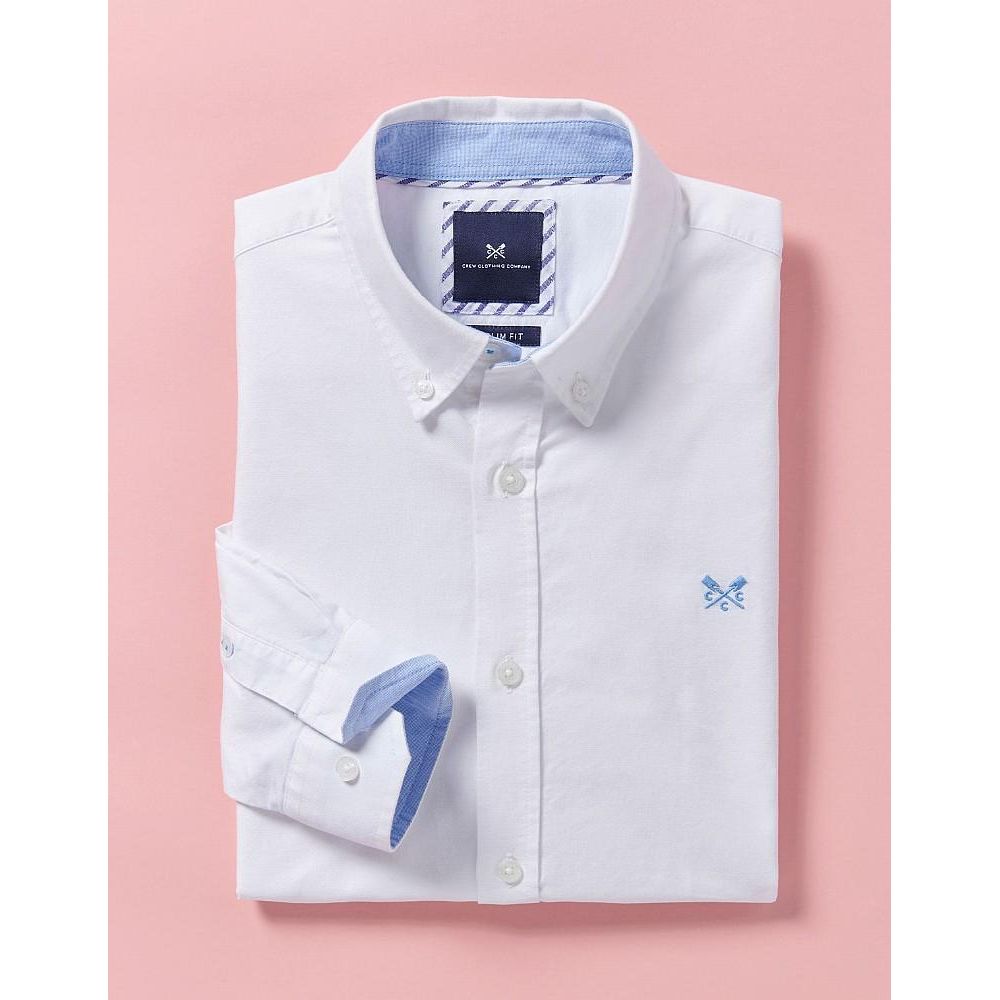 Crew Clothing Crew Slim Oxford Shirt - White - Beales department store