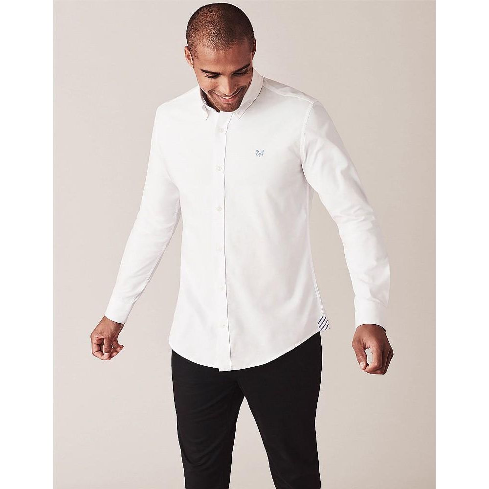 Crew Clothing Crew Slim Oxford Shirt - White - Beales department store