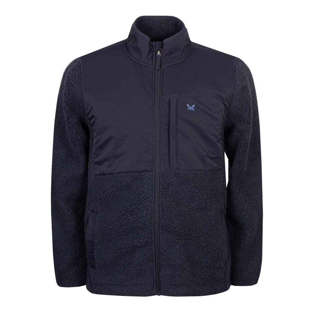 Crew Clothing Dittisham Fleece - Dark Navy - Beales department store