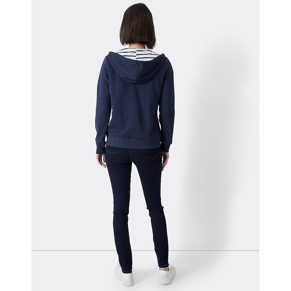 Crew Clothing Heritage Zip Through Hoodie - Navy - Beales department store