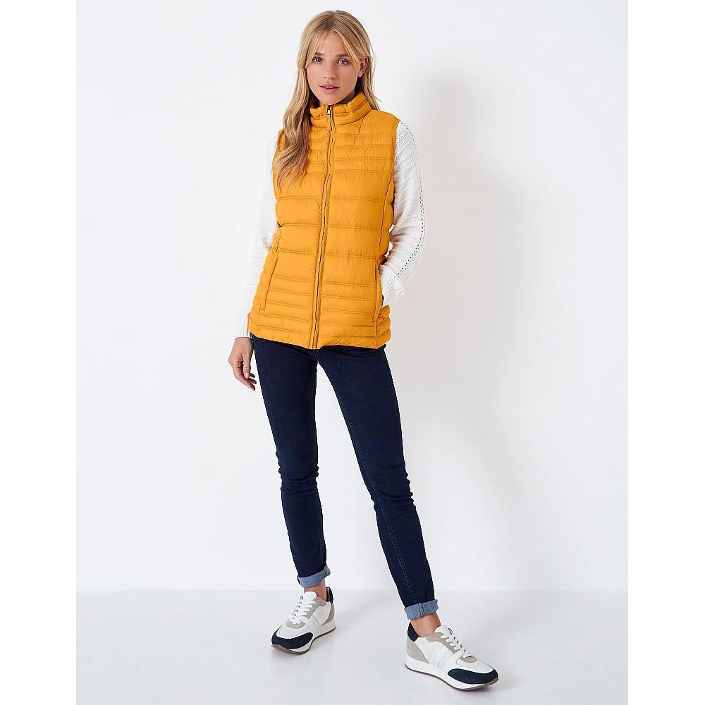 Crew Clothing Lightweight Gilet - Shine Yellow - Beales department store