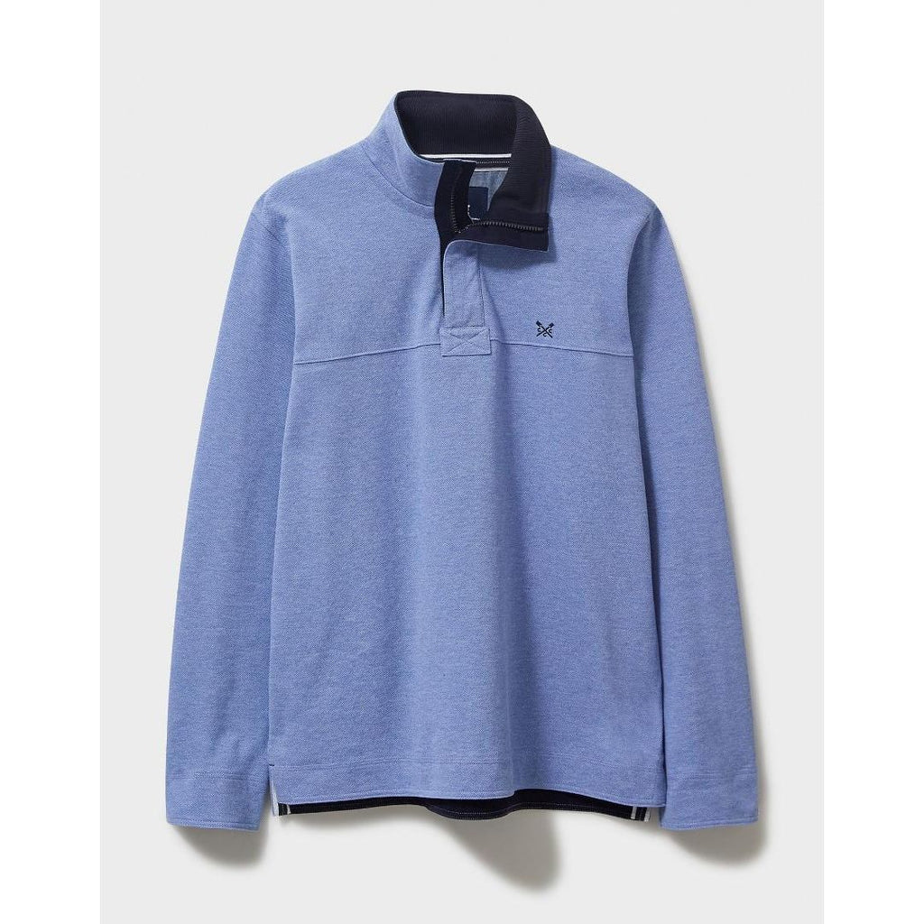 Crew Clothing Lightweight Padstow Sweatshirt - Periwinkle - Beales department store