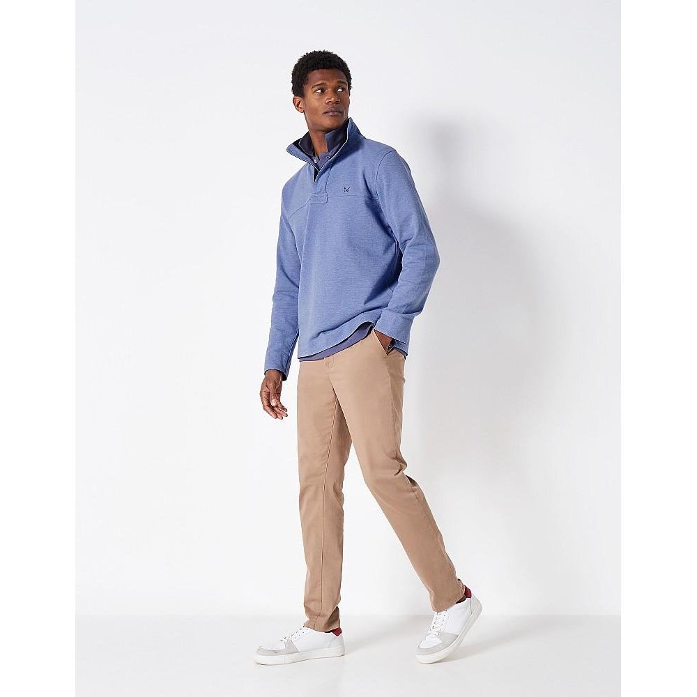 Crew Clothing Lightweight Padstow Sweatshirt - Periwinkle - Beales department store