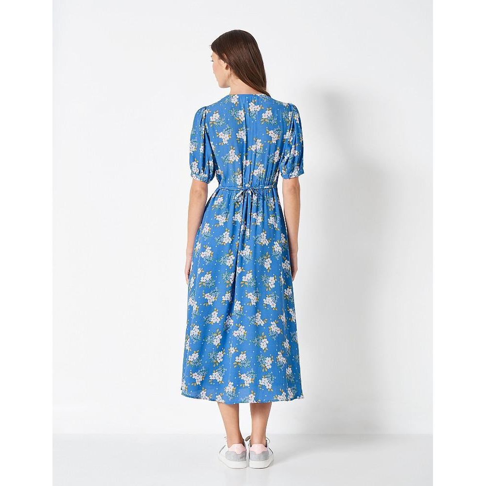 Crew Clothing Lola Dress - Blue Floral - Beales department store