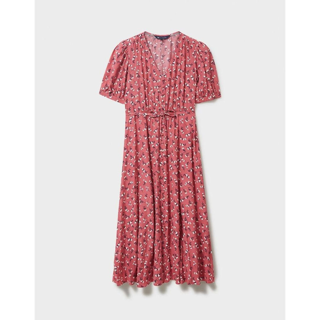 Crew Clothing Lola Dress - Coral Flower - Beales department store