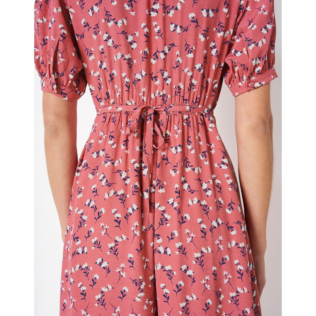 Crew Clothing Lola Dress - Coral Flower - Beales department store