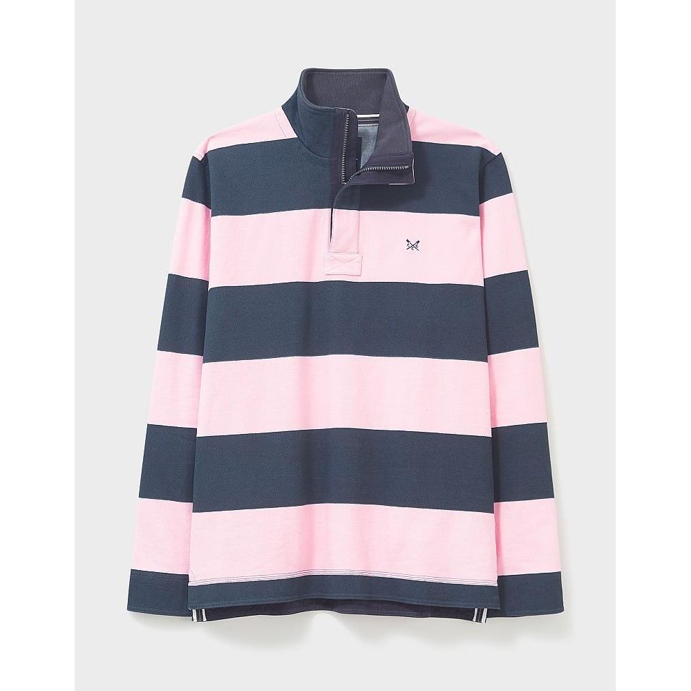 Crew Clothing Padstow Pique Sweat - Chalk Pink - Beales department store