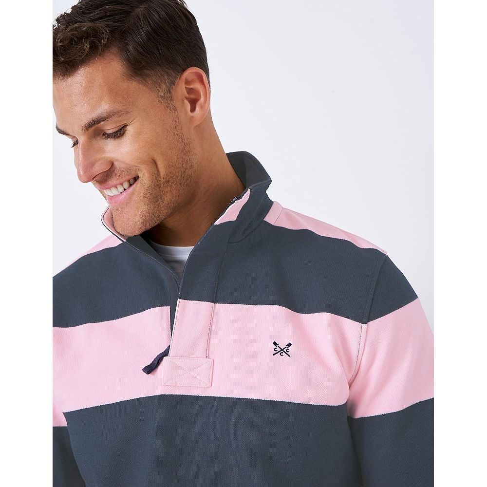 Crew Clothing Padstow Pique Sweat - Chalk Pink - Beales department store