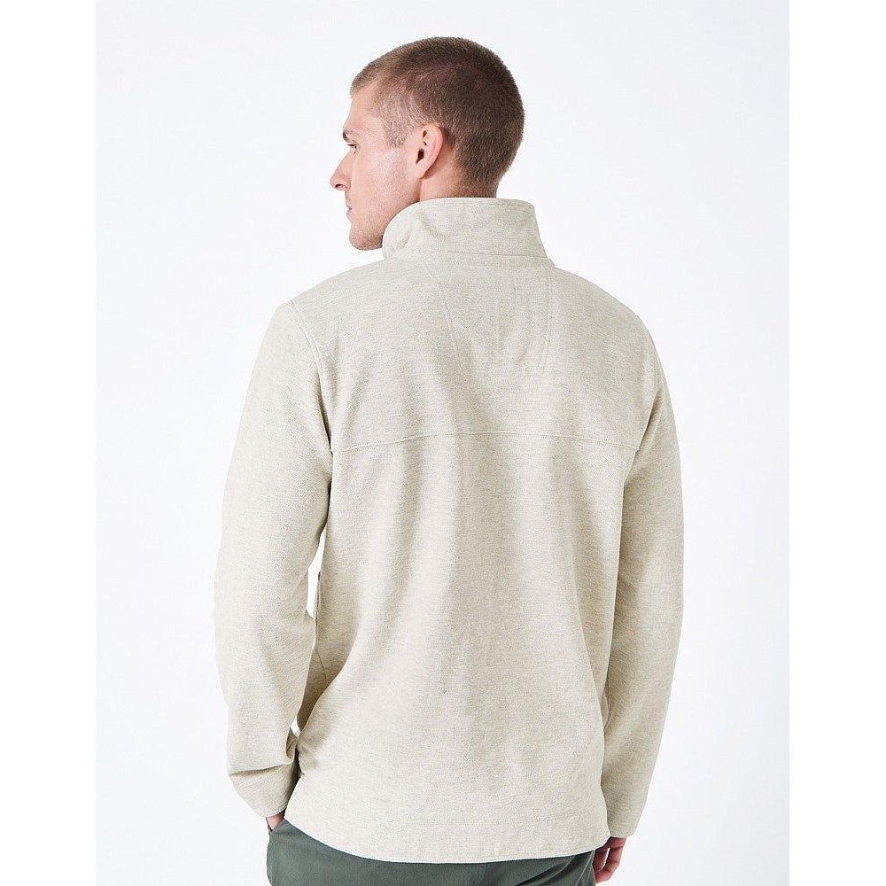 Crew Clothing Padstow Pique Sweatshirt - Dune Marl - Beales department store