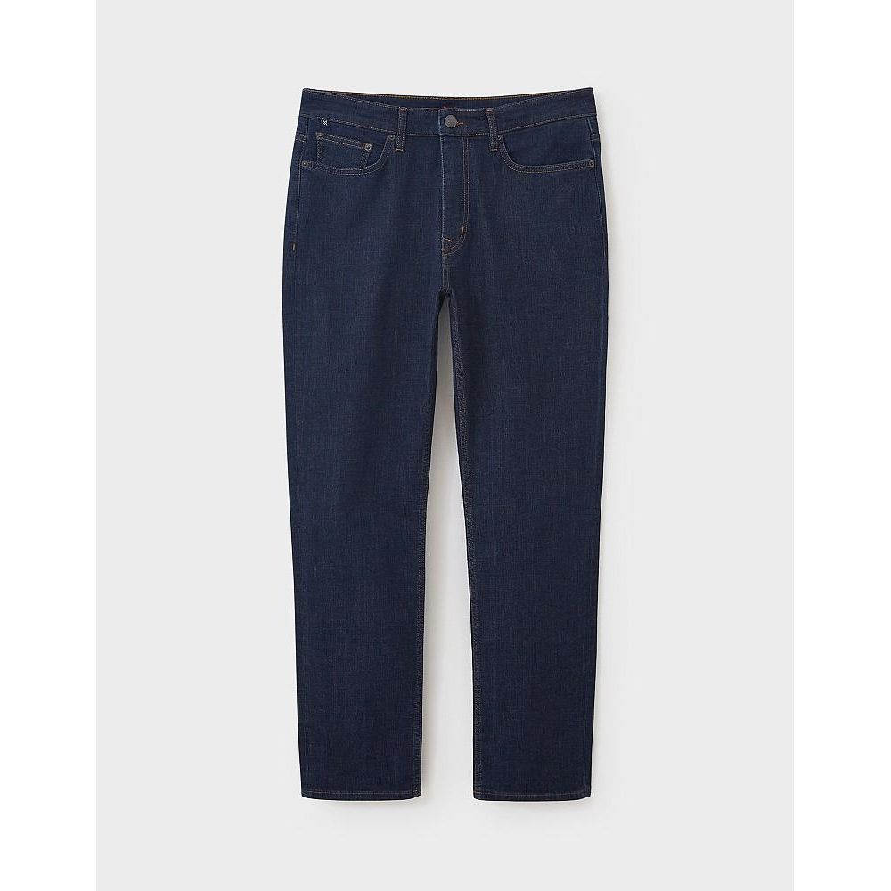 Crew Clothing Parker Straight Leg Jean - Indigo Blue - Beales department store