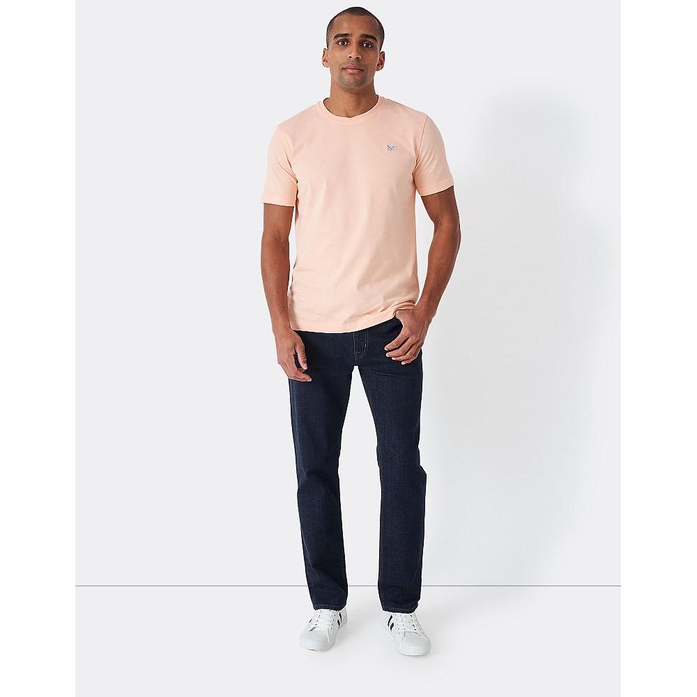 Crew Clothing Parker Straight Leg Jean - Indigo Blue - Beales department store