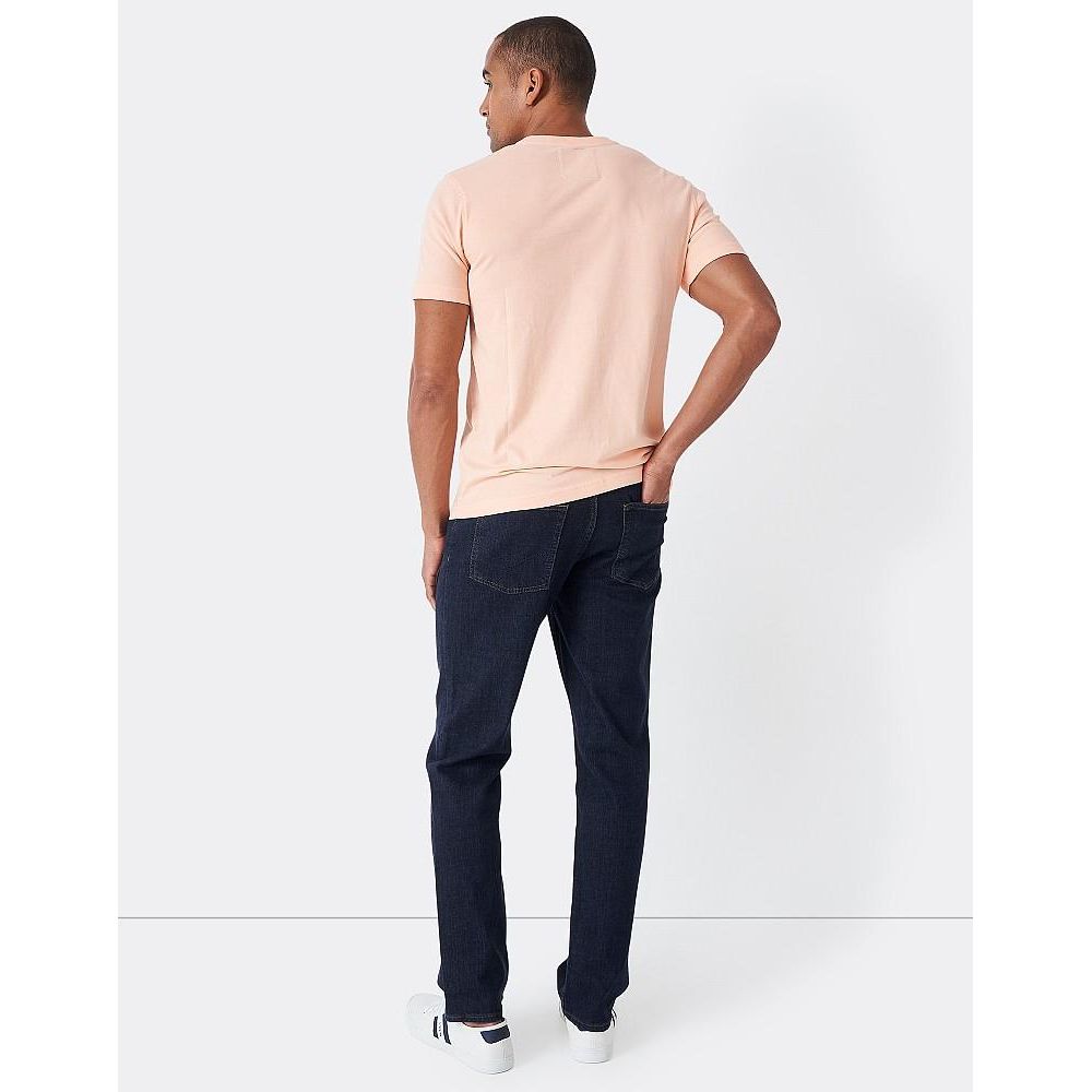 Crew Clothing Parker Straight Leg Jean - Indigo Blue - Beales department store