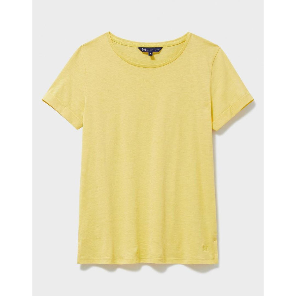 Crew Clothing Perfect Crew Slub T - Shirt - Crème Brulee - Beales department store