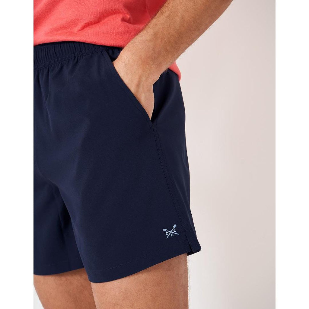 Crew Clothing Plain Swim Shorts - Navy - Beales department store