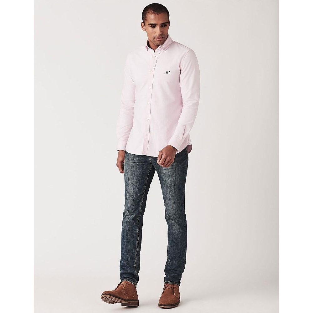 Crew Clothing Slim Oxford Shirt - Classic Pink - Beales department store