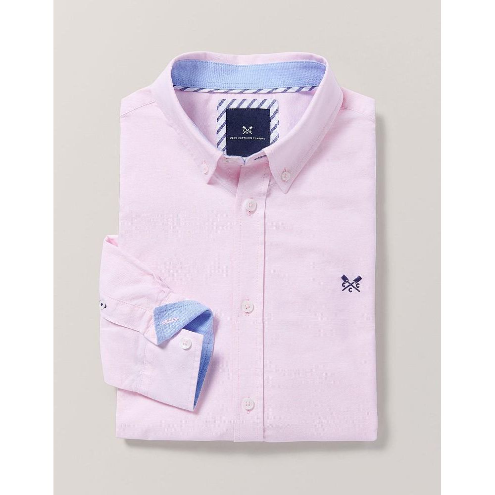 Crew Clothing Slim Oxford Shirt - Classic Pink - Beales department store