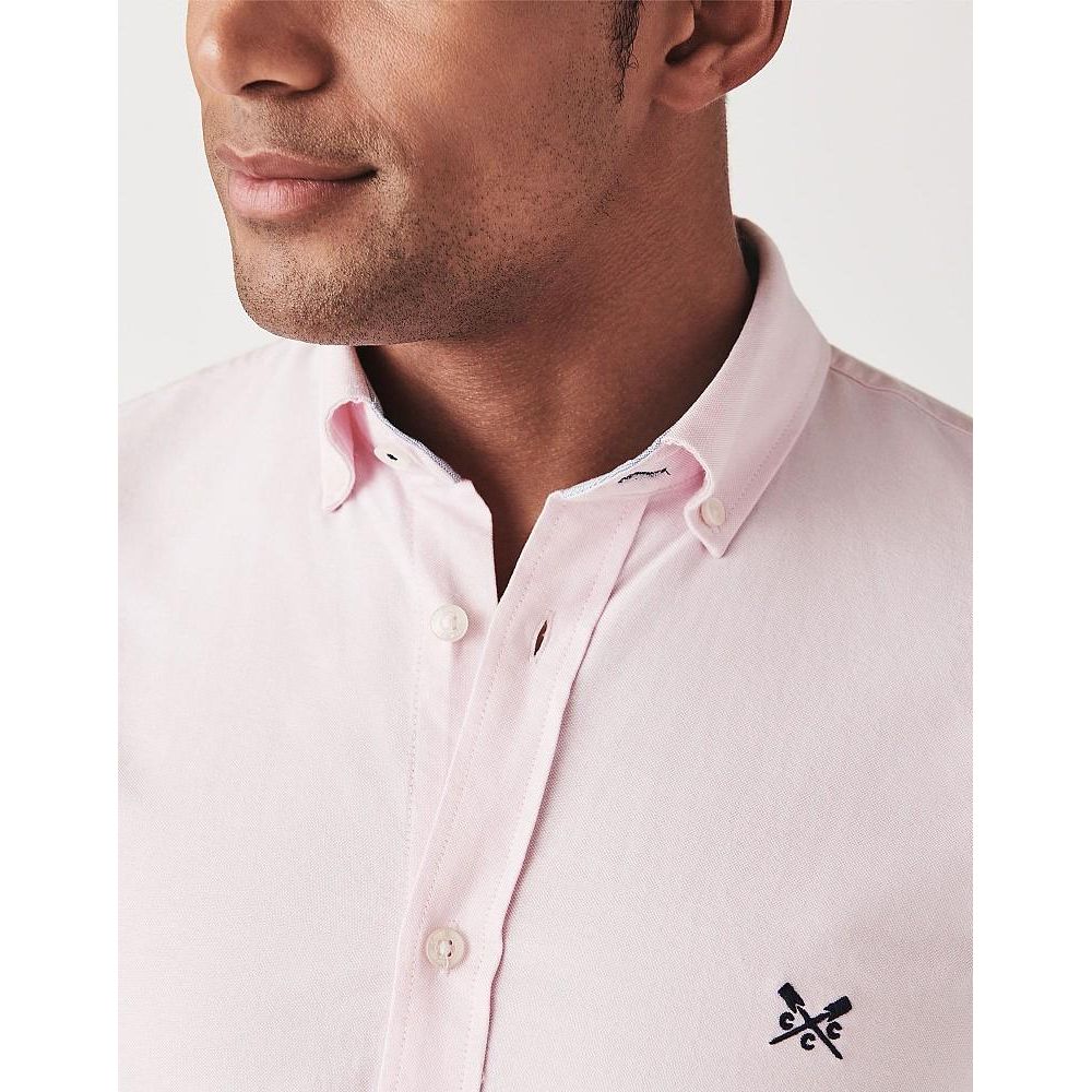 Crew Clothing Slim Oxford Shirt - Classic Pink - Beales department store
