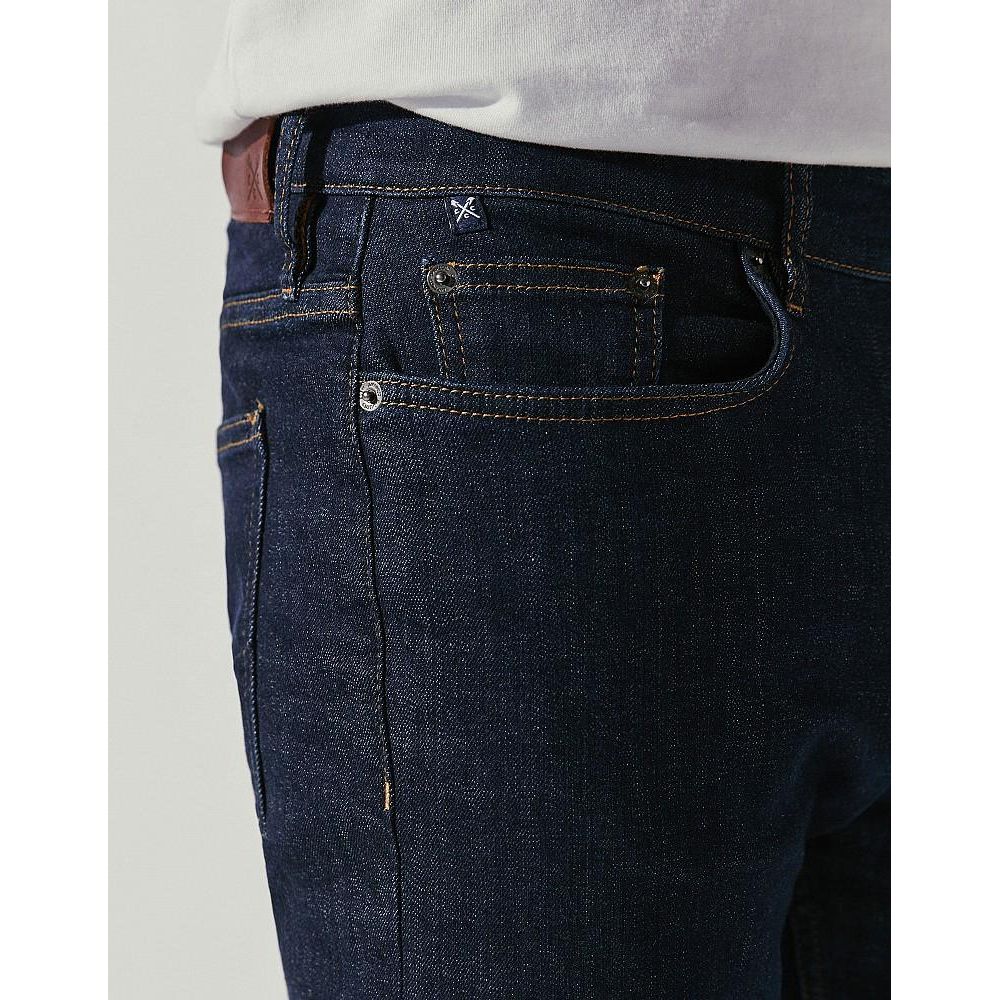 Crew Clothing Spencer Slim Leg Jean - Indigo Blue - Beales department store