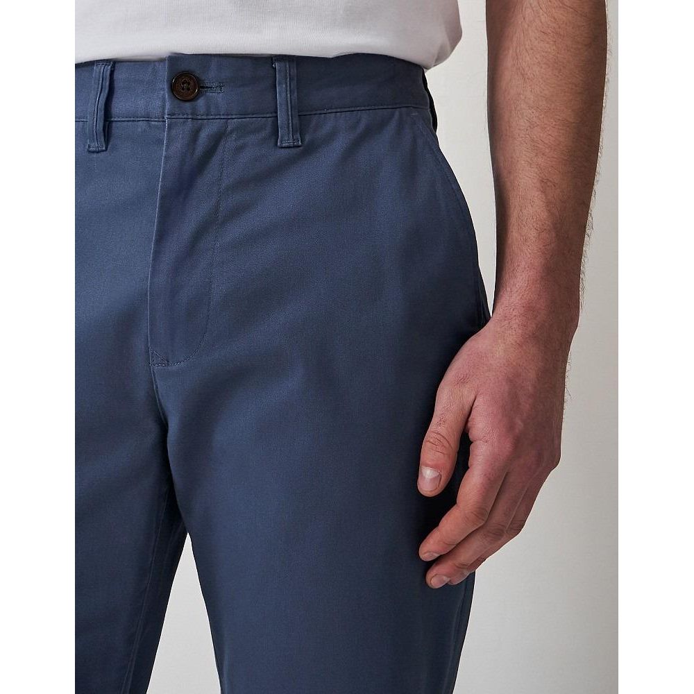 Crew Clothing Straight Chino - Steel Blue - Beales department store