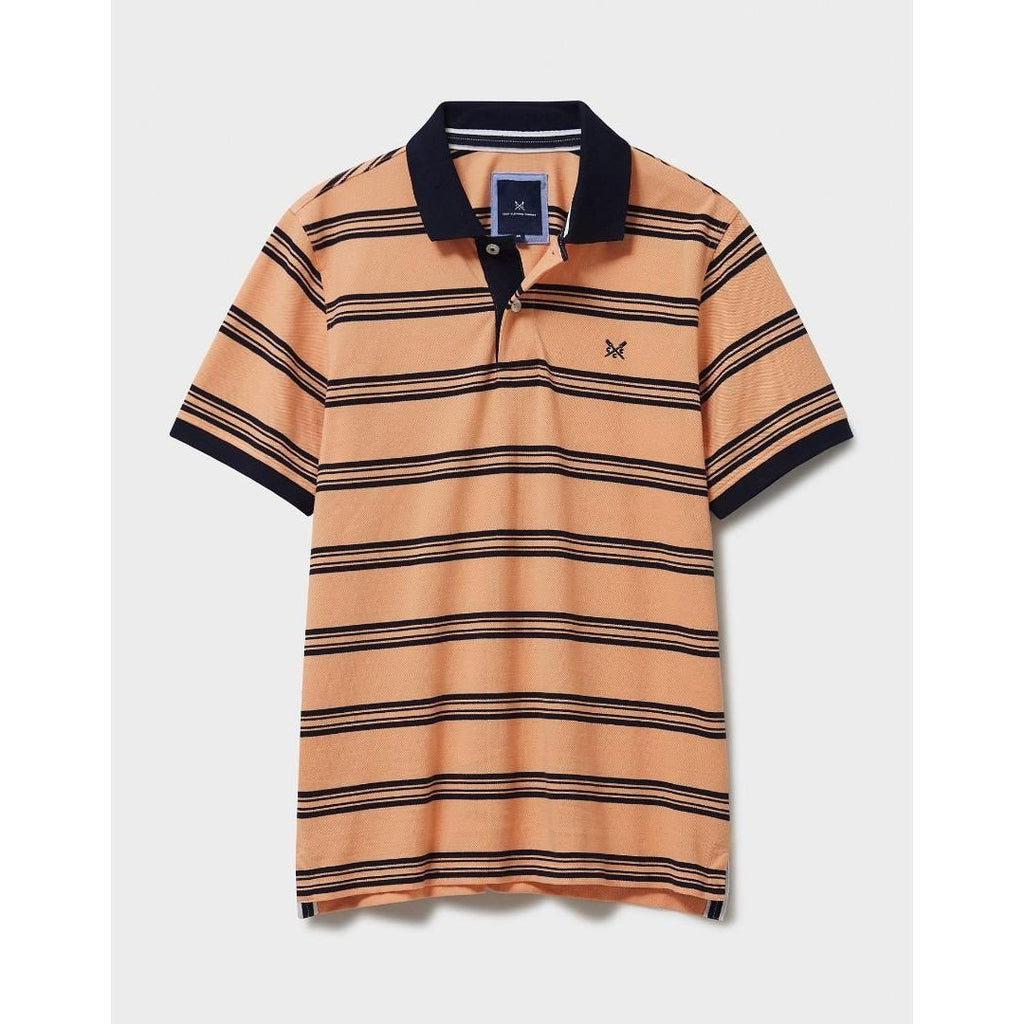 Crew Clothing Westcott Polo Shirt - Coral Navy - Beales department store