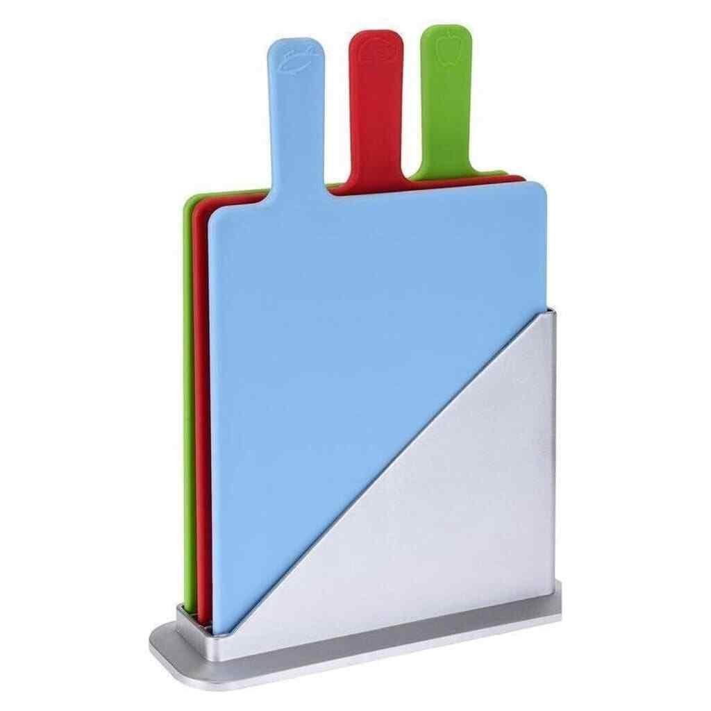 Cutting Board Set with Holder 3 Piece - Beales department store