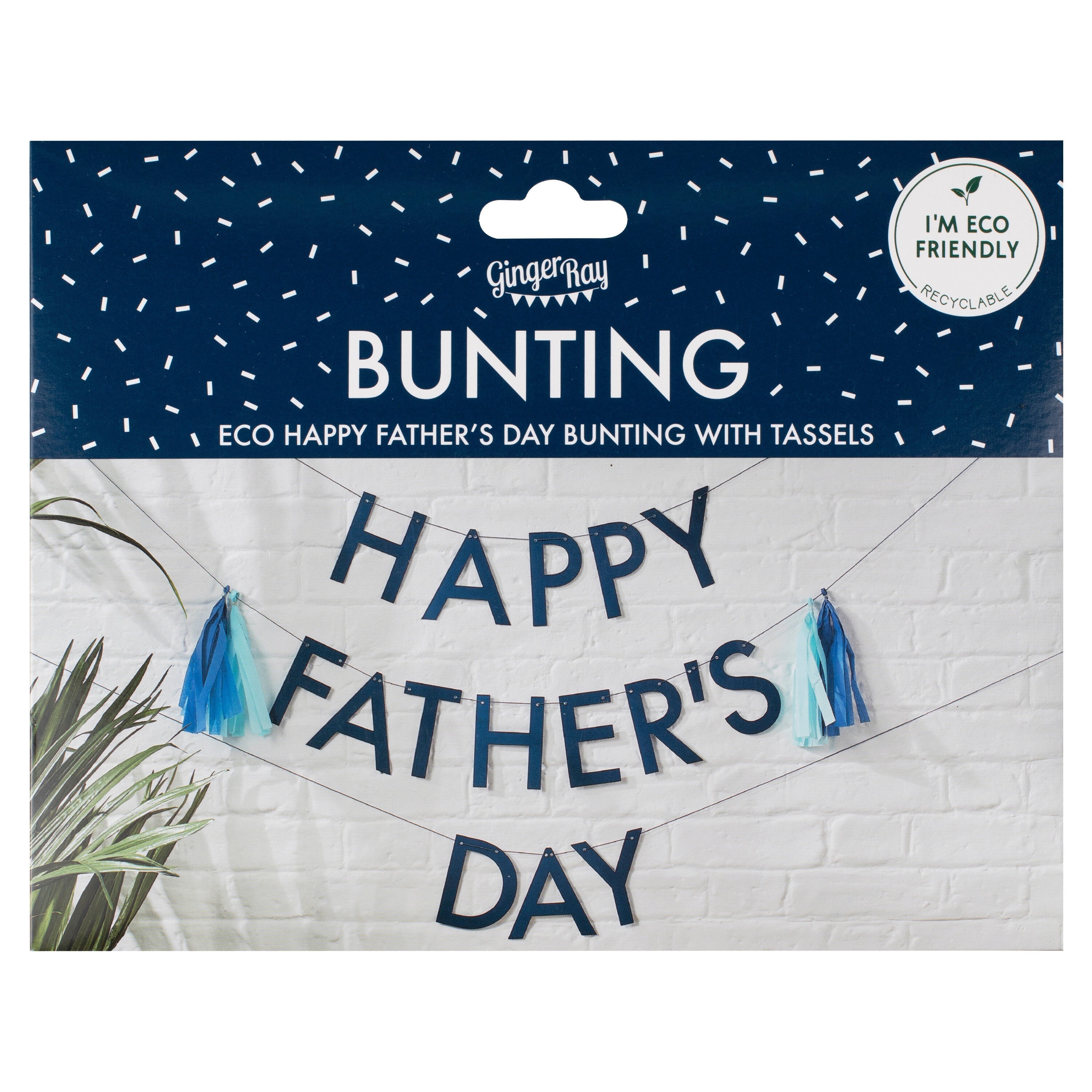 Happy Father's Day Bunting with Tassels- 5 Inner Pack