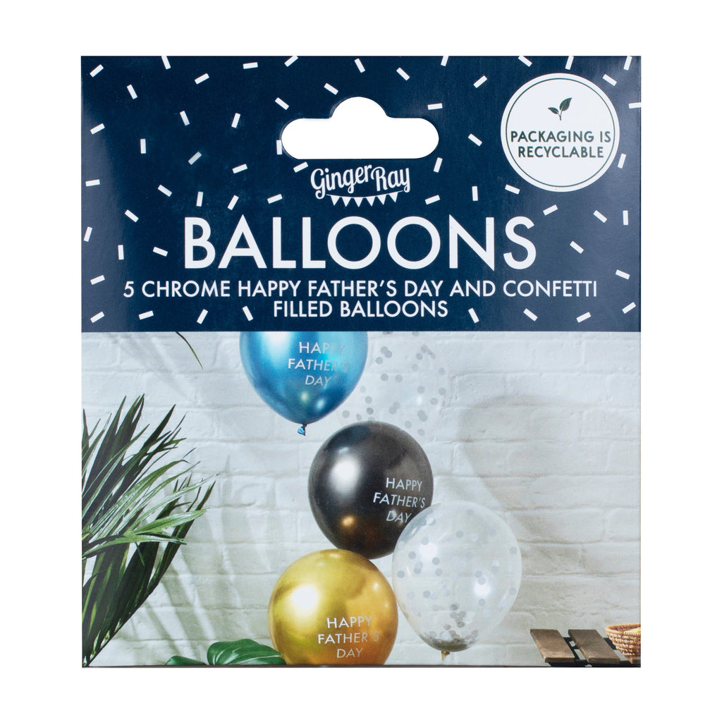 Happy Father's Day Balloon Cluster- 5 Inner Pack