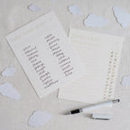 Double Sided Baby Shower Games Card- 5 Inner Pack