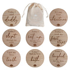 Wooden Baby Milestone Signs- 5 Inner Pack