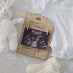 Wooden Engraved Pregnancy Announcement Sign