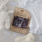 Wooden Engraved Pregnancy Announcement Sign- 5 Inner Pack