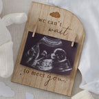 Wooden Engraved Pregnancy Announcement Sign- 5 Inner Pack
