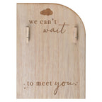 Wooden Engraved Pregnancy Announcement Sign- 5 Inner Pack