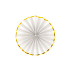 White & Gold Paper Fans (3pk)
