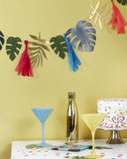 Island Life Gold Card & Leaf Tassel Garland