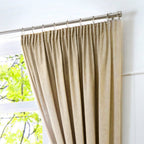 Dijon Natural Blackout Thermal Pencil Pleat Curtains