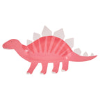 Pink Shaped Dinosaur Sweet Treat Plate- 5 Inner Pack