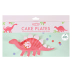 Pink Shaped Dinosaur Sweet Treat Plate- 5 Inner Pack