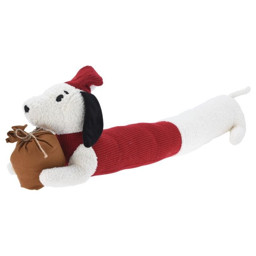 Dog Draught Excluder 85cm White - Beales department store