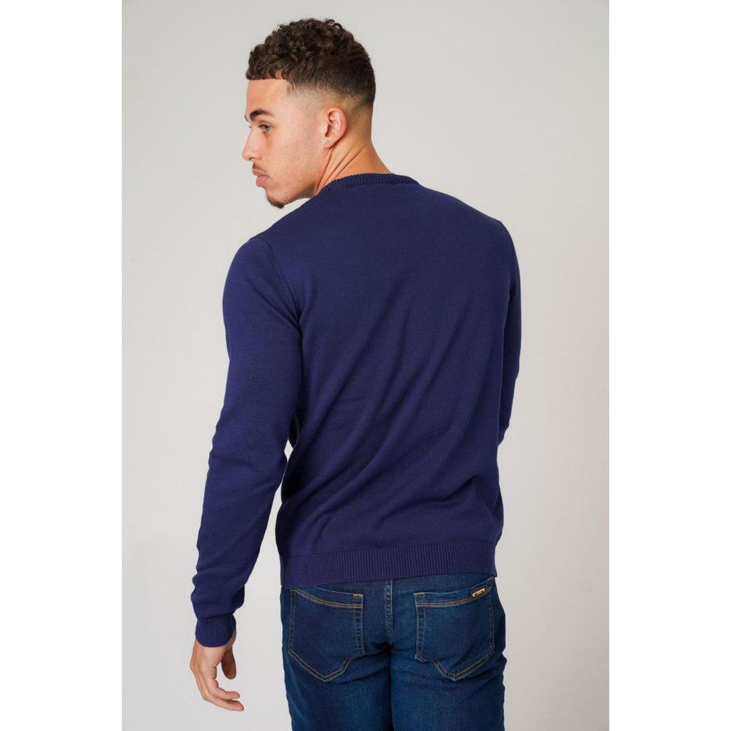 Don Jeans Dj Knitwear Navy, Silver Navy & Silver - Beales department store