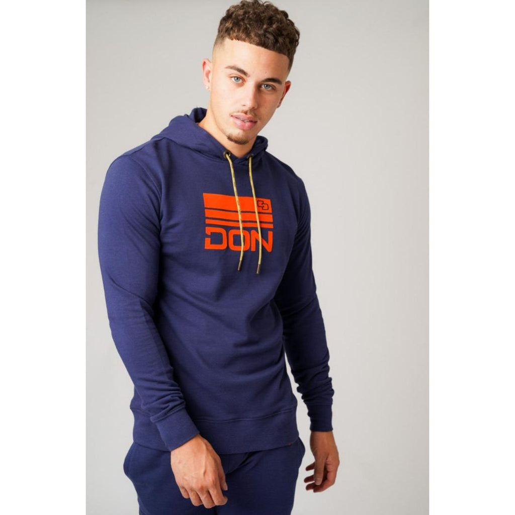 Don Jeans Don Hoodie Navy & Orange - Beales department store