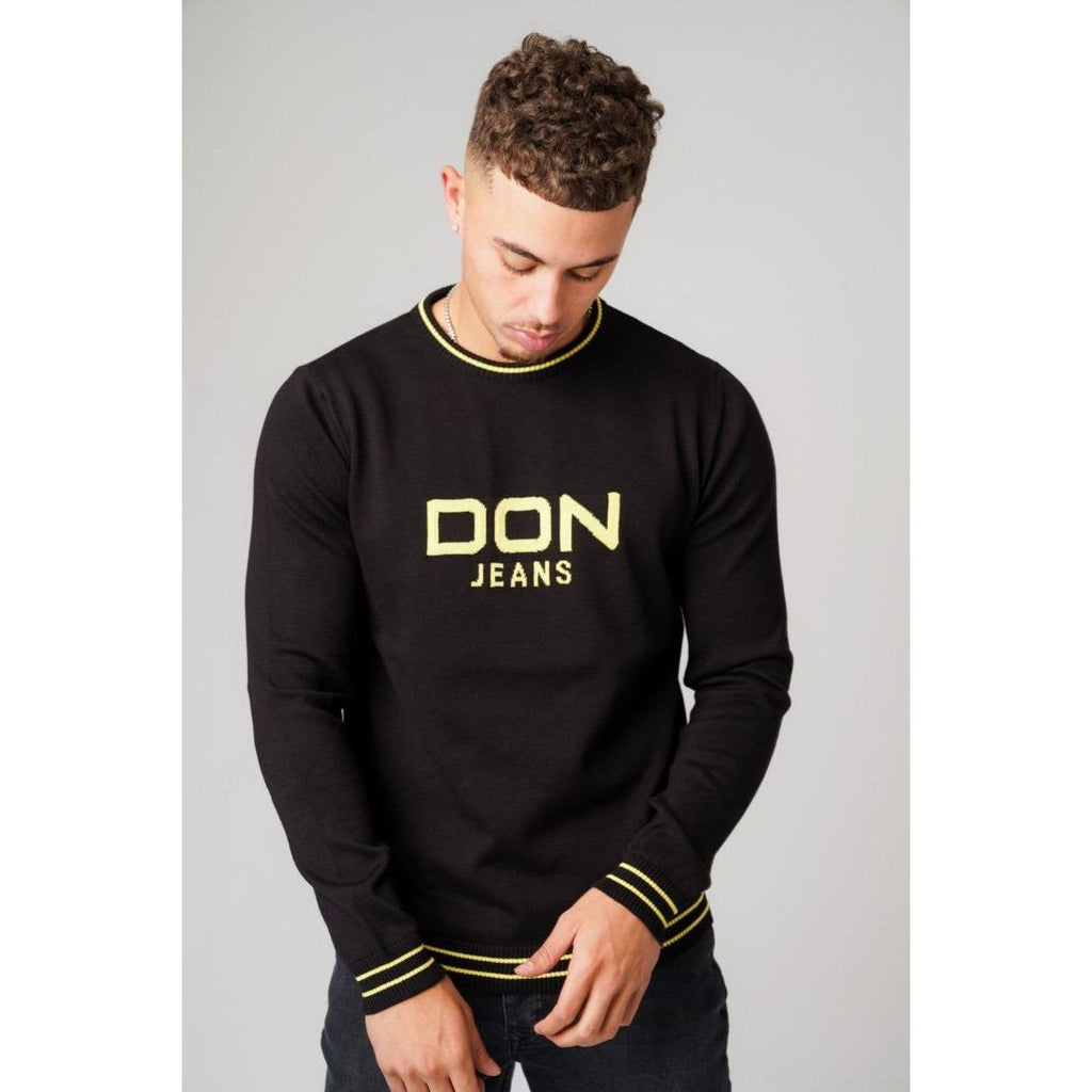Don Jeans Don Jeans Knitwear Black, Yellow Black & Yellow - Beales department store