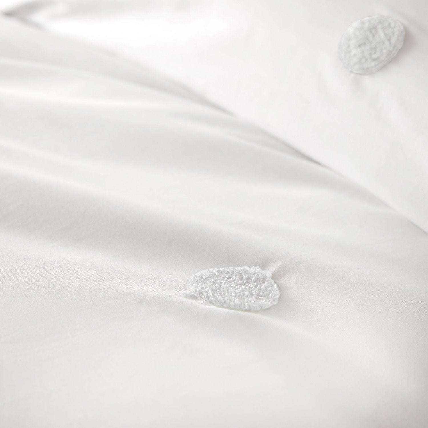 Dot Garden White 100% Cotton Duvet Set